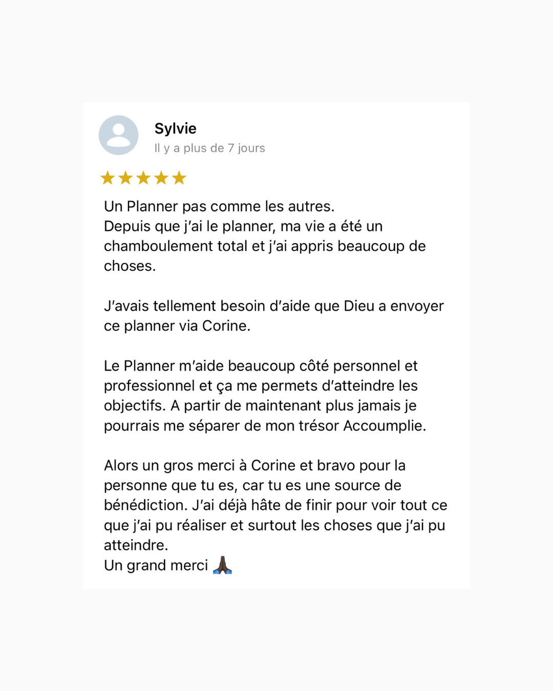 Planner Accomplie 2025 (version papier)