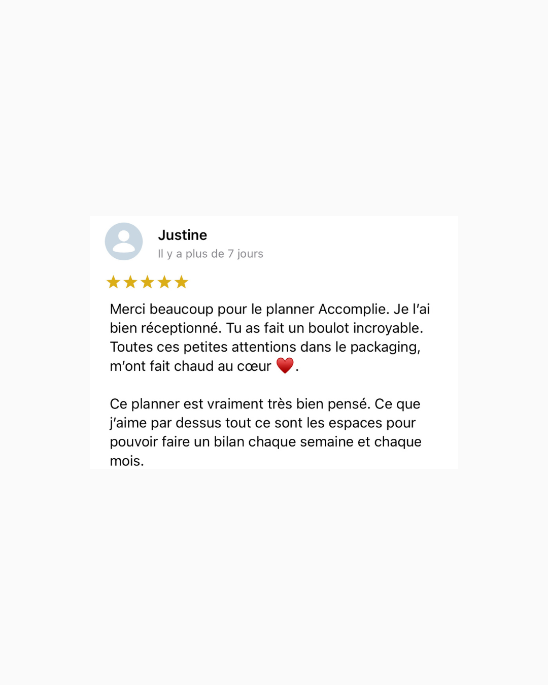 Planner Accomplie 2025 (version papier)