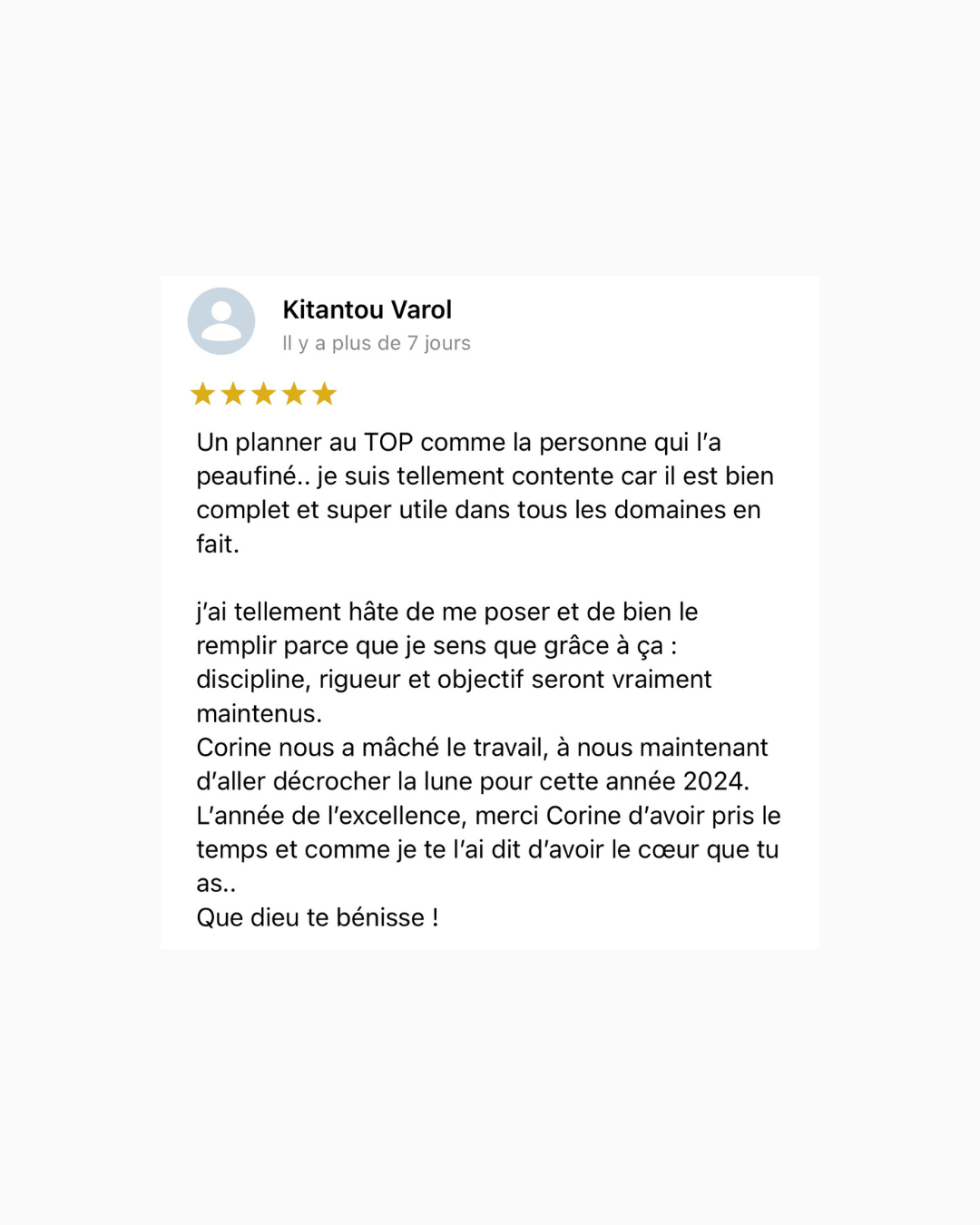 Planner Accomplie 2025 (version papier)