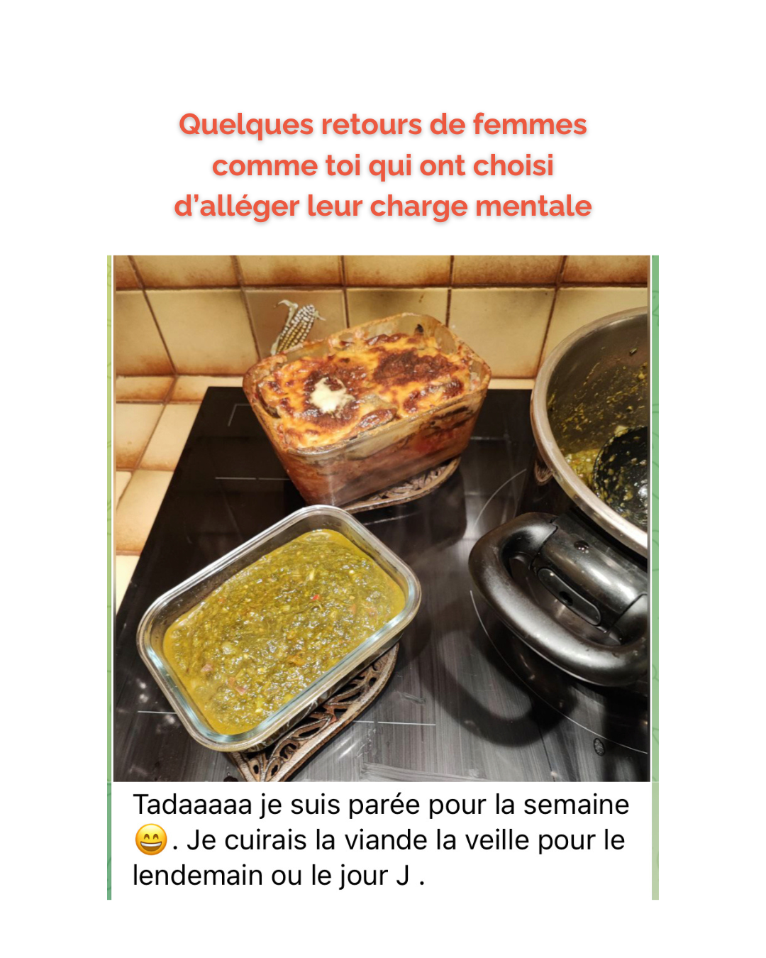 Masterclass Batch cooking : libère toi de la charge mentale alimentaire