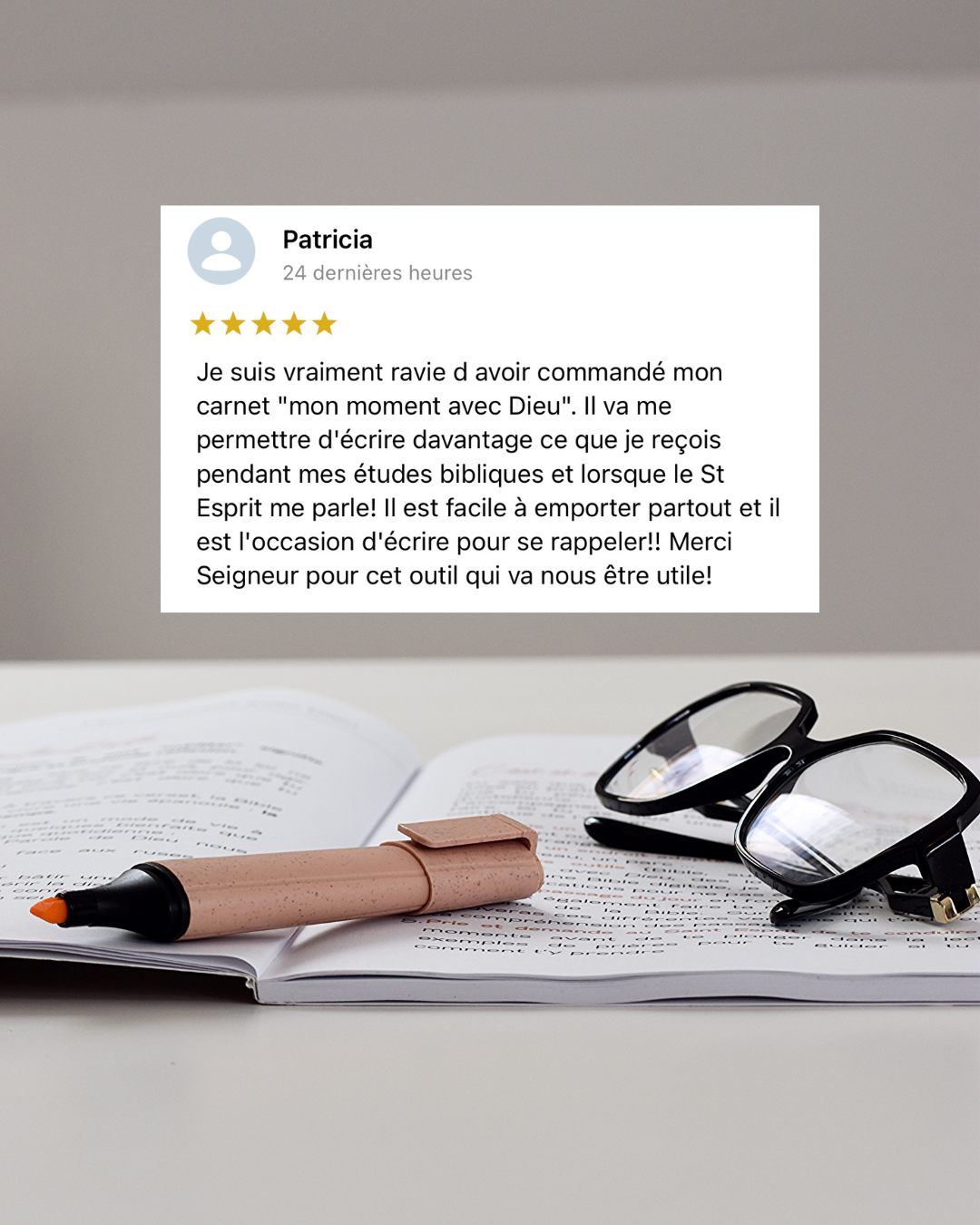 Carnet d'étude biblique "Mon moment avec Dieu" (Version papier)