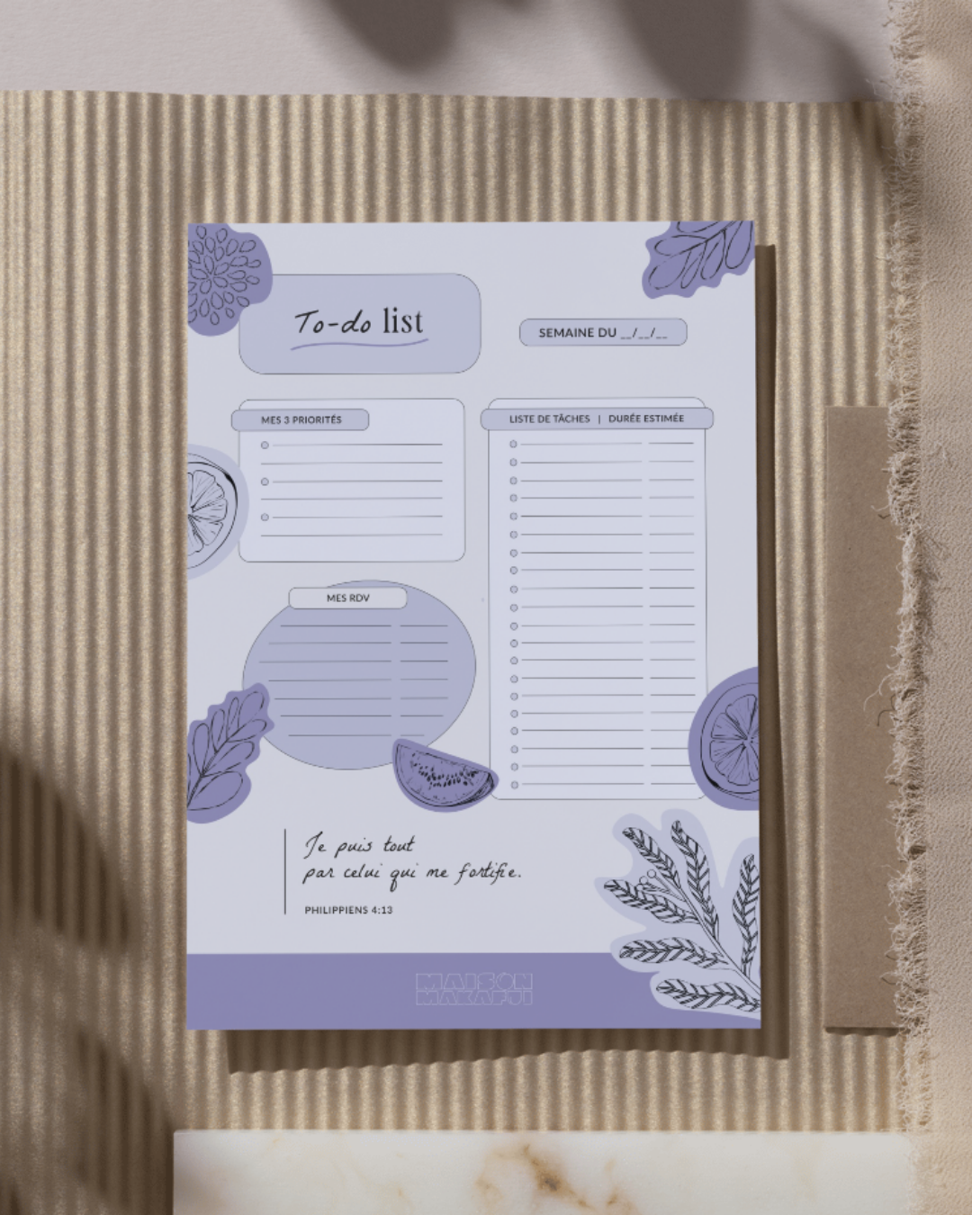 To do list (Version papier)