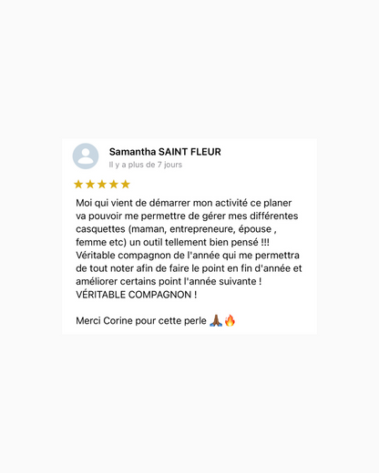 Planner Accomplie 2025 (version papier)