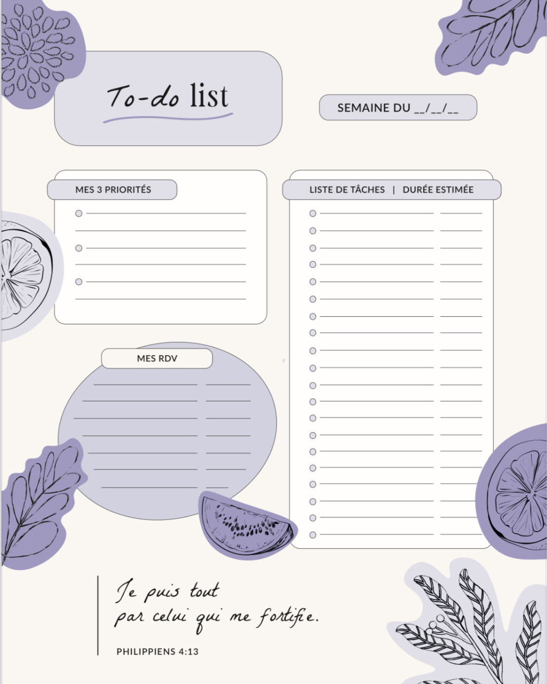 To do list (Version digitale)