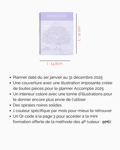 Planner Accomplie 2025 (version papier)