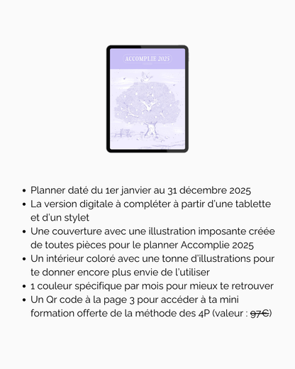 Planner Accomplie 2025 (version digitale)